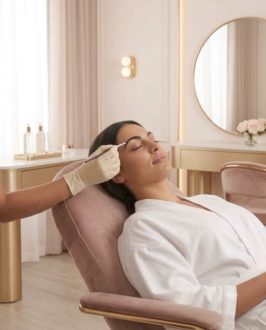Eyebrows tint service at Beyond Indulgence