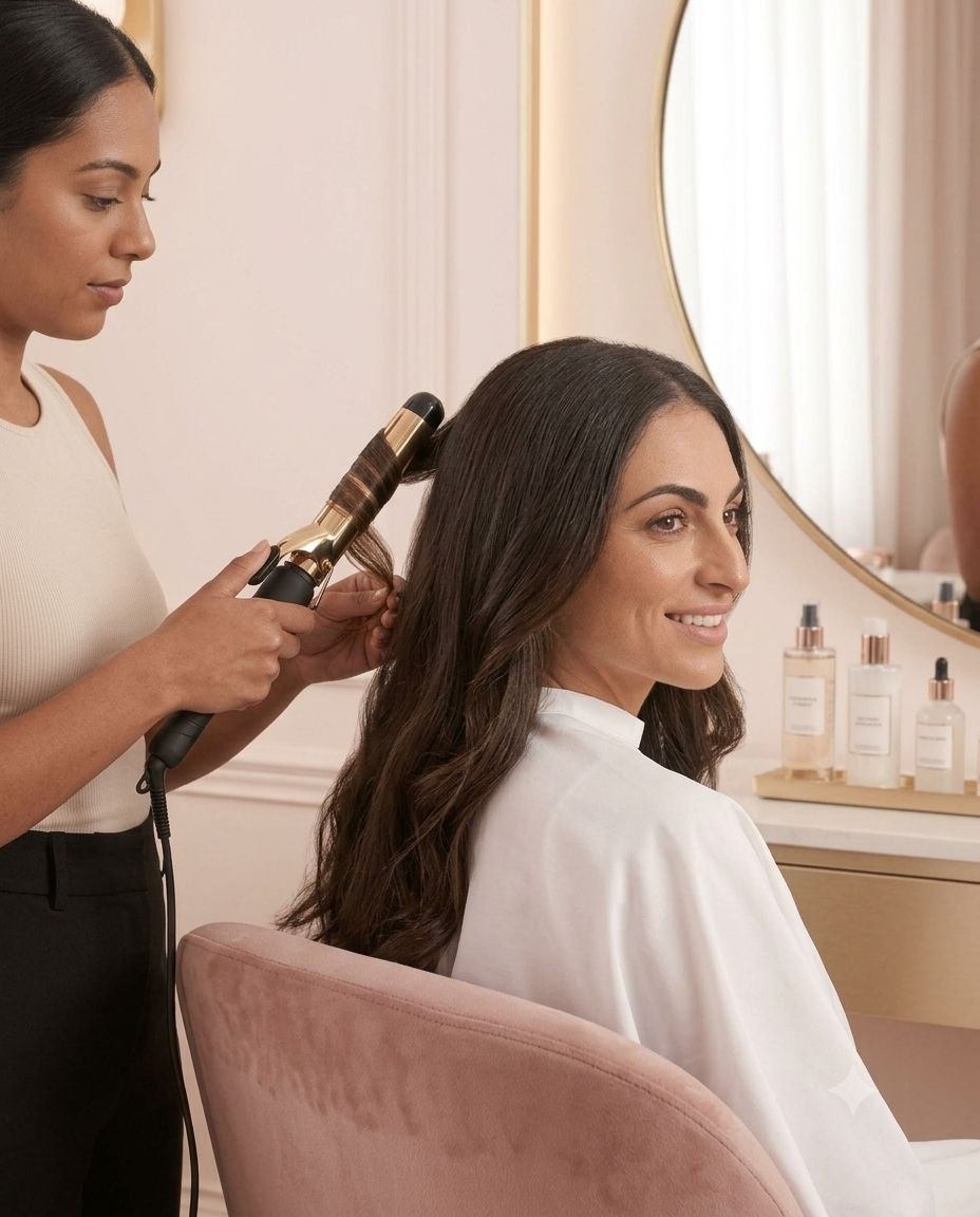 Hair styling service at Beyond Indulgence