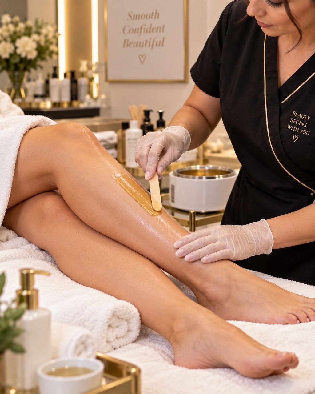 Waxing service at Beyond Indulgence
